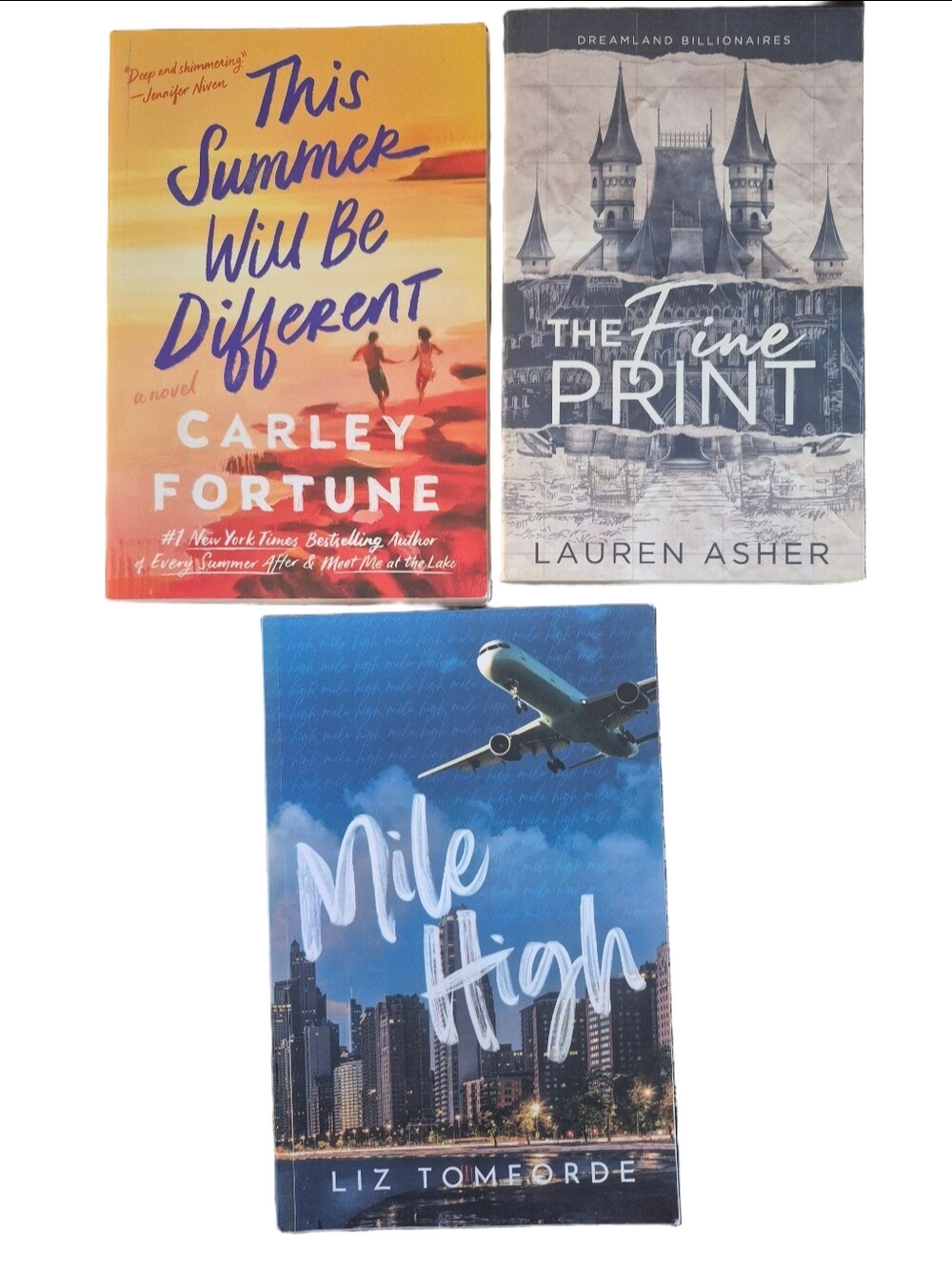 Popular Romance Book Bundle (Set of 3) – Carley Fortune, Lauren Asher, Liz Tomfo